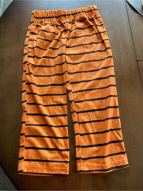 New Hope & Wonder Halloween 4T Sleep Pants Orange & Black Striped
